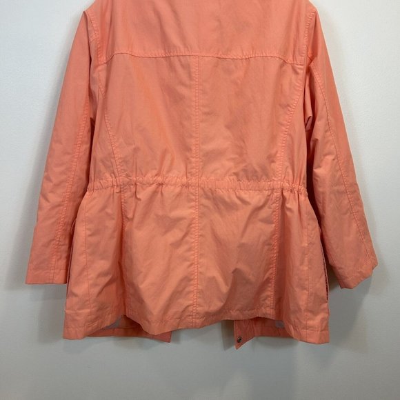 Talbots Water Resistant Cotton Anorak Jacket Peach Small - Picture 8 of 8